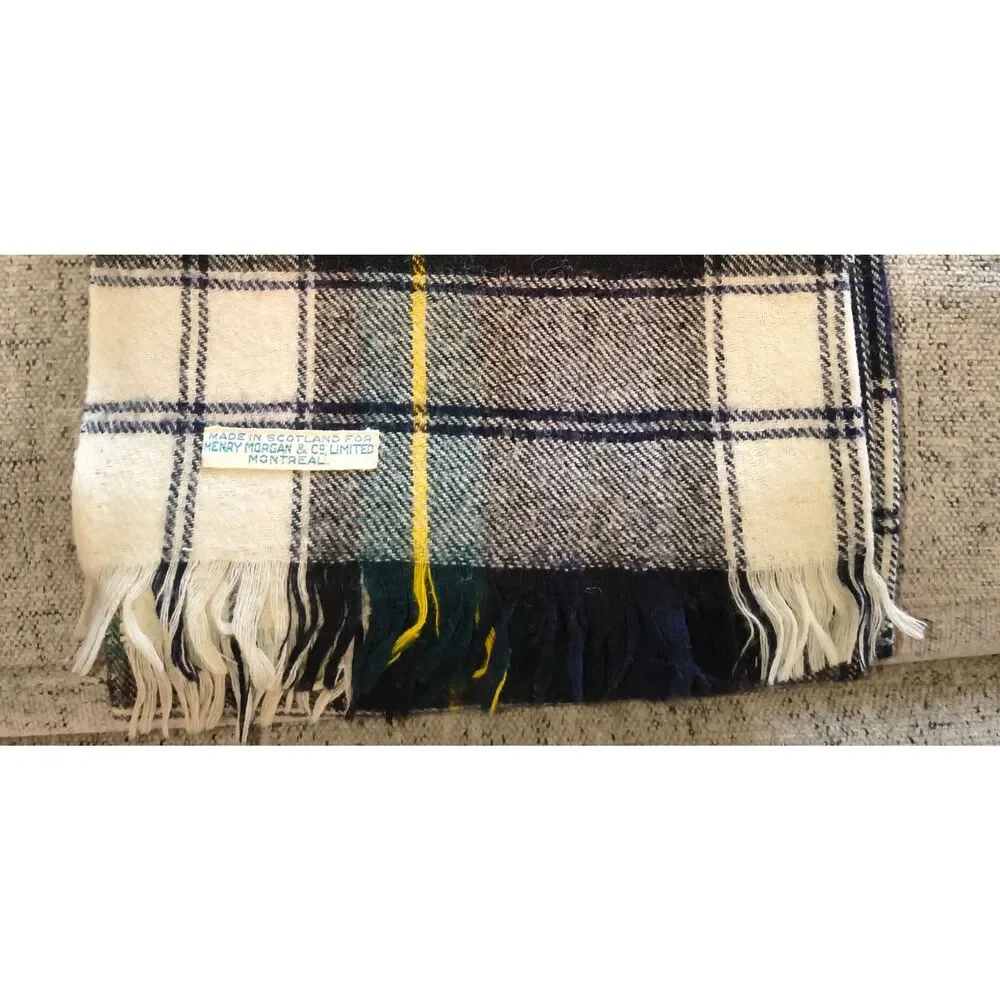 Scottish Tartan Wool Scarf Retro Clan Made in Scotland Henry Morgan & Co Montrea